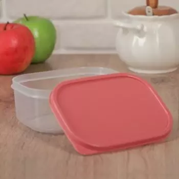 Контейнер пищевой Доляна, 500 мл, цвет коралловый