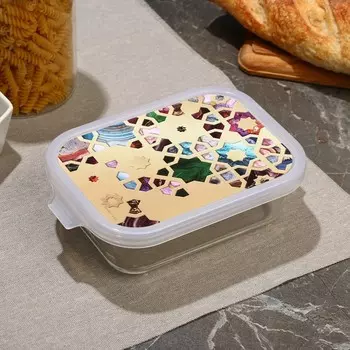 Контейнер из жаропрочного стекла 630 мл «Мозайка»