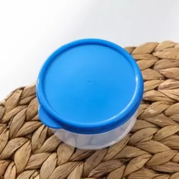 Контейнер круглый Доляна, пищевой, 150 мл, цвет синий