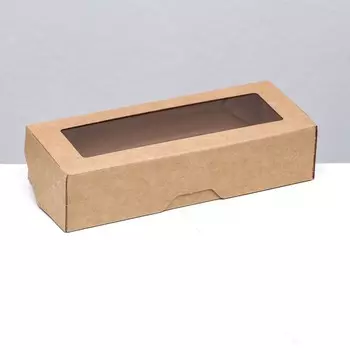 Контейнер на вынос, крафт , 17 х 7 х 4 см, 500 мл