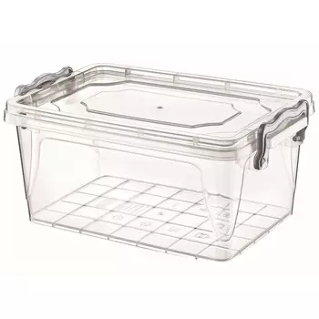 Контейнер пищевой для хранения HobbyLife MultiBox, с крышкой, прямоугольный, 3 л