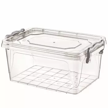 Контейнер пищевой для хранения HobbyLife MultiBox, с крышкой, прямоугольный, 1.5 л