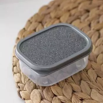 Контейнер пищевой Доляна «Гранит», 150 мл, прямоугольный, цвет серый