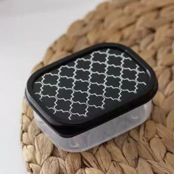 Контейнер пищевой Доляна «Марокко», 150 мл, прямоугольный, цвет чёрный