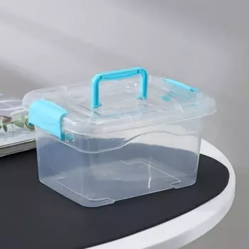 Контейнер для хранения Доляна, 201510.5 см, крышка с ручкой на защёлке, МИКС