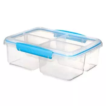 Контейнер прямоугольный четырехсекционный, 1.74 л