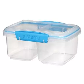 Контейнер прямоугольный двухсекционный, 835 мл