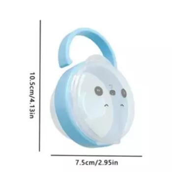 Контейнер пустышек и сосок, цвет голубой