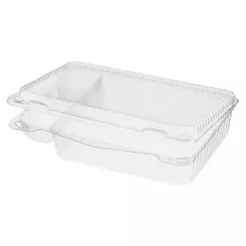 Контейнер с неразъёмной крышкой РК-25С4, прямоугольный, размер 26,5 х 19,3 х 5,7 см, объём 500 мл