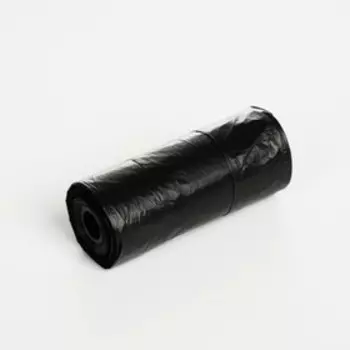 Контейнер с пакетами для уборки за собаками (рулон 15 пакетов 2921 см), чёрный