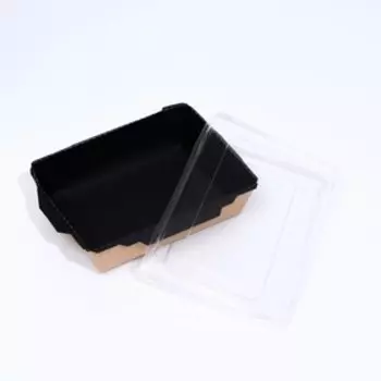 Контейнер с прозрачной крышкой, 0,5 л, 12 х 16 х 4,5 см