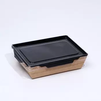 Контейнер с прозрачной крышкой, 0,5 л, 12 х 16 х 4,5 см