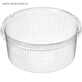 Контейнер СК-050, круглый, цвет прозрачный, размер 13,2 х 13,2 х 5,7 см, объём 500 мл