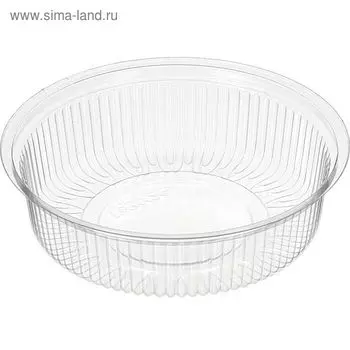 Контейнер СК-251 (М), круглый, цвет прозрачный, размер 13,2 х 13,2 х 3,5 см, объём 280 мл