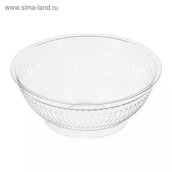 Контейнер СК-750, круглый, цвет прозрачный, размер 15,5 х 15,5 х 6 см, объём 560 мл