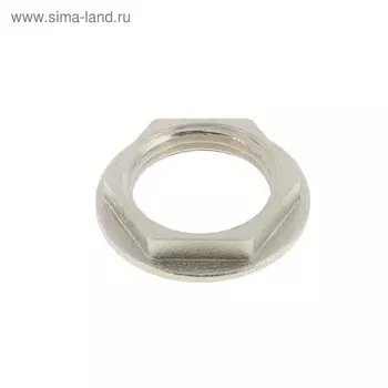 Контргайка Valtec, 3/4" с ребордой, никелированная латунь