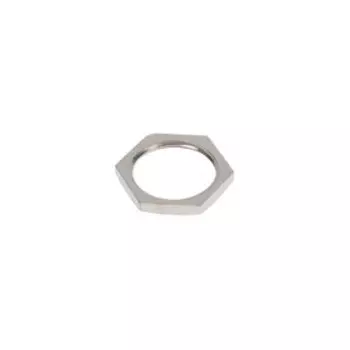 Контргайка ZEIN, 1/2", внутренняя резьба, никелированная латунь