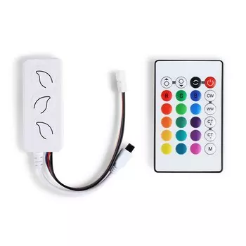 Контроллёр Ambrella WIFI Tuya для светодиодных лент RGB+CCT с управлением белого света c инфракрасным пультом