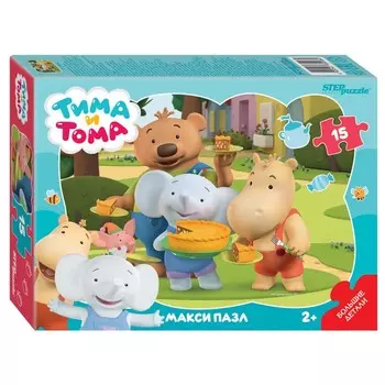 Контурный макси-пазл «Тима и Тома», 15 элементов