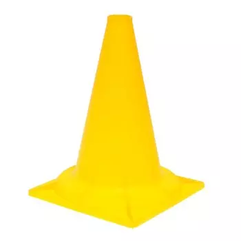 Конус, цвет жёлтый, 32 см
