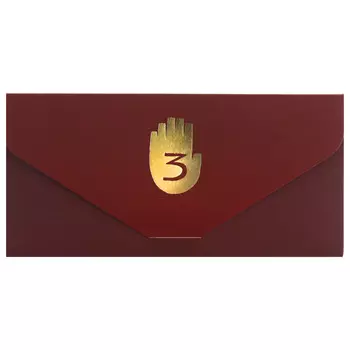 Конверт для денег, софт тач, тиснение, 19 х 9 см, Гравити Фолз