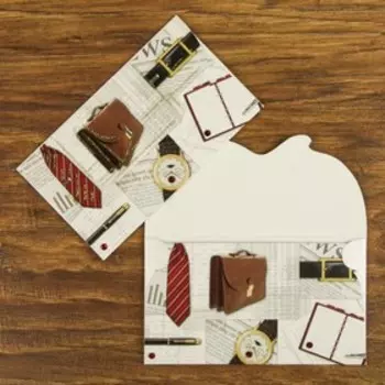 Конверт для денег "Мужской" накладные элементы