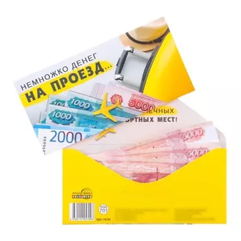 Конверт для денег «Немножко денег на проезд» 817 см