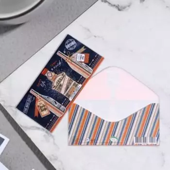 Конверт для денег "Поздравляем!" бутылки, 17х8см