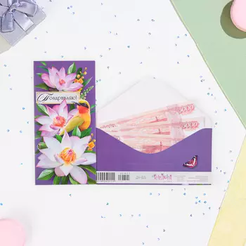 Конверт для денег «Поздравляю!», 16.78.3 см