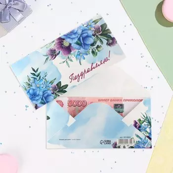 Конверт для денег «Поздравляю!», 16.58 см