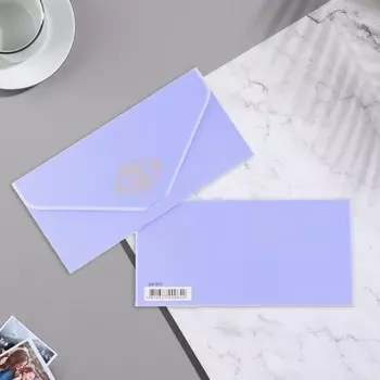 Конверт для денег "С Днем Свадьбы!" сиреневый, бархат, 19,5х9см