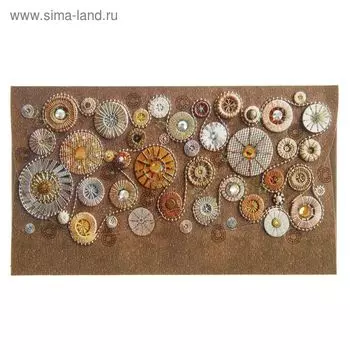 Конверт для денег "Универсальный" узор, стразы, накладные элементы