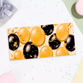 Конверт для денег "Универсальный" воздушные шары 16х8 см