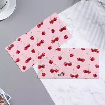 Конверт для денег "Вишенки" 8 x 16,3 см