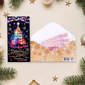 Конверт для денег «Волшебная зима много счастья принесет!» 178 см