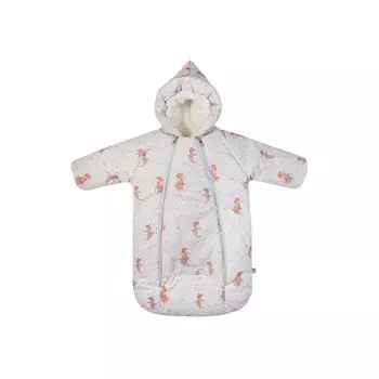 Конверт-комбинезон детский зимний, рост 56-68 см, цвет бежевый