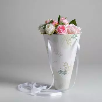 Конвертконус для цветов «Flowers», 24 27 см, 15 см