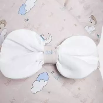 Конверт на выписку, цвет какао/голубой