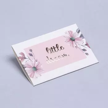 Конверт под сертификат с тиснением "Little dream " 10,5 х 7
