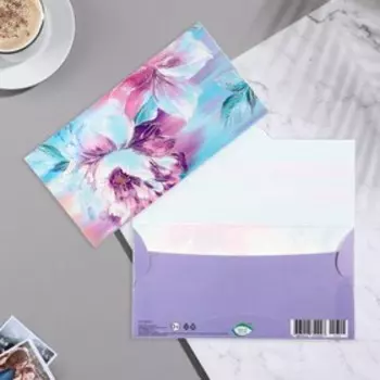 Конвет для денег "Гуаш" цветок, 17х8 см