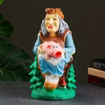 Копилка "Баба Яга" 17х17х33см