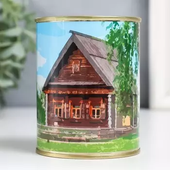 Копилка-банка металл "Домик на поляне"
