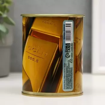 Копилка для денег «Банка. Золотой резерв», металл