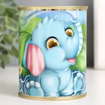 Копилка-банка металл "Слоник"