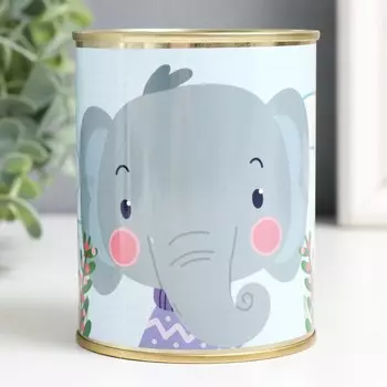 Копилка-банка металл "Слоник"