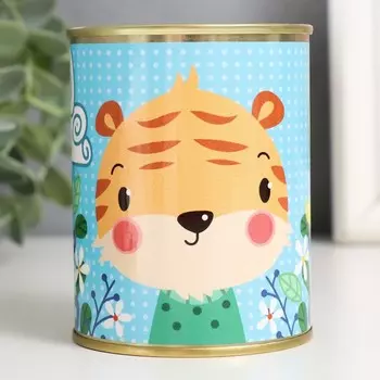 Копилка-банка металл "Тигрёнок"