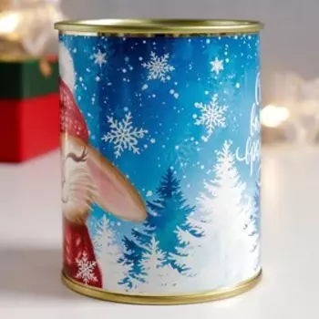 Копилка-банка металл "Зима-время чудес"