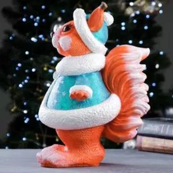 Копилка "Белочка Снегурочка" 21х25х36см
