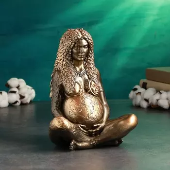 Копилка "Богиня Гайя. Мать Земля" бронза, 28см