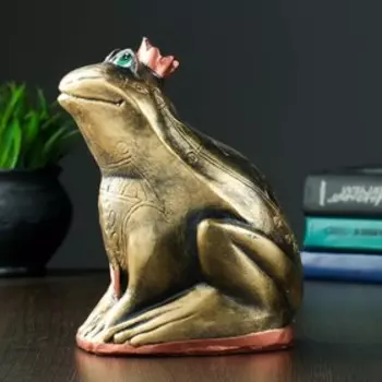 Копилка "Царевна Лягушка" золото 20х16х14см